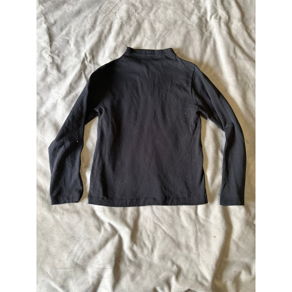 Bella Seamless Black Mock Neck Long Sleeve Top SE19 Small Medium